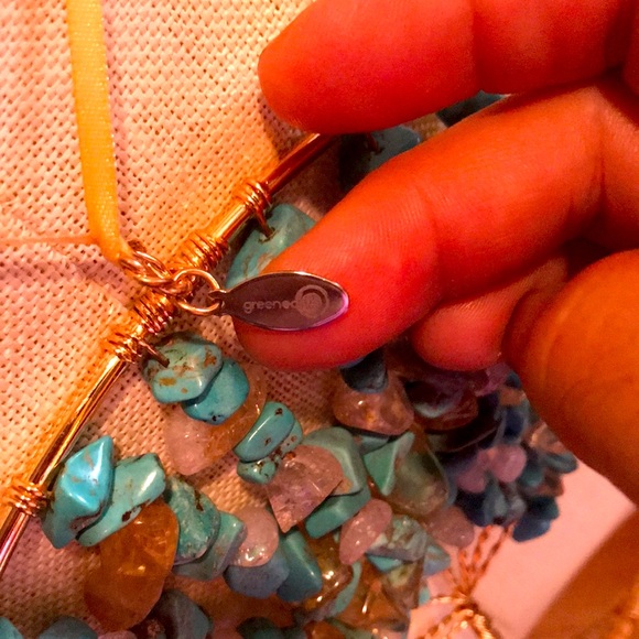 Tree of Life faux turquoise and quartz wall decor - Picture 3 of 3